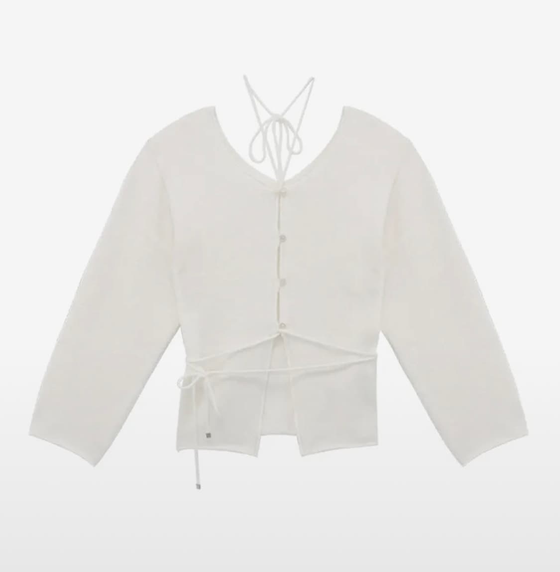 트리밍버드 투웨이 스트랩 니트 아이보리 상품이미지1