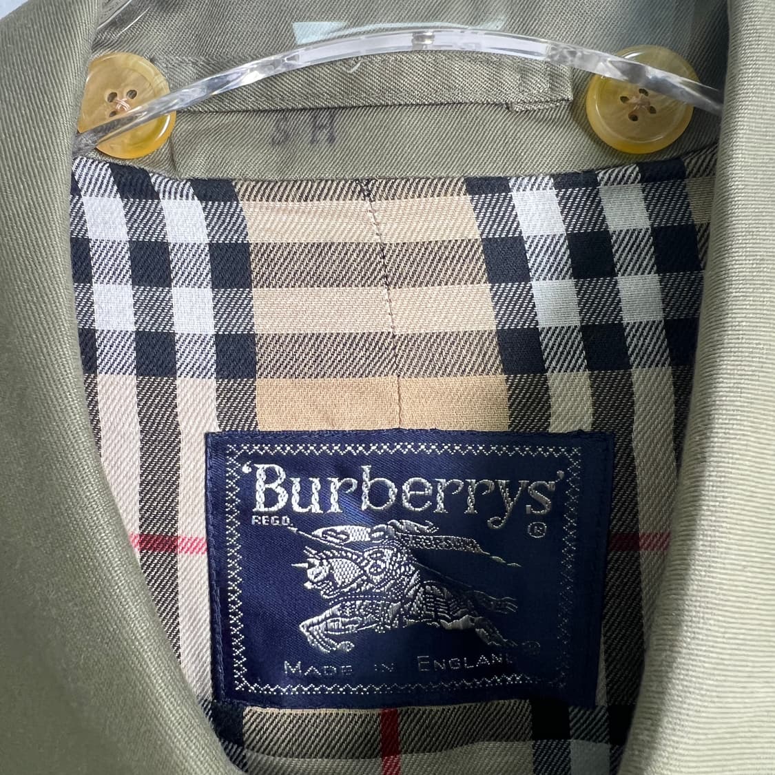 Burberrys 버버리 빈티지 카키 발마칸 코트 상품이미지3