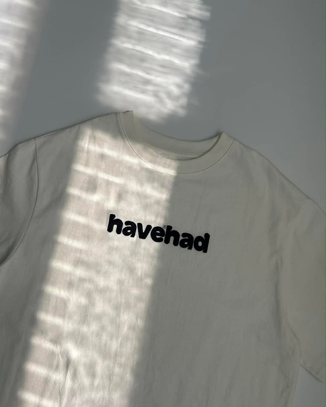 [1] havehad 해브헤드 시그니처 화이트 반팔 티셔츠 상품이미지2