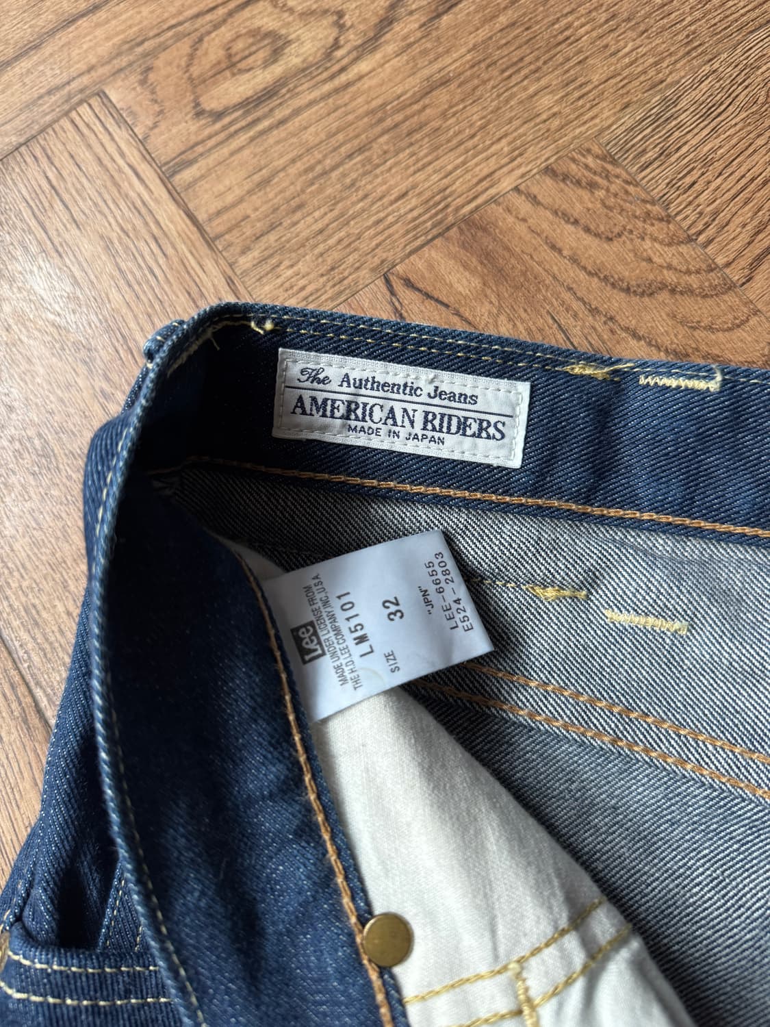 [32]Lee Riders 재팬메이드 스트레이트 생지 데님 팬츠 상품이미지4