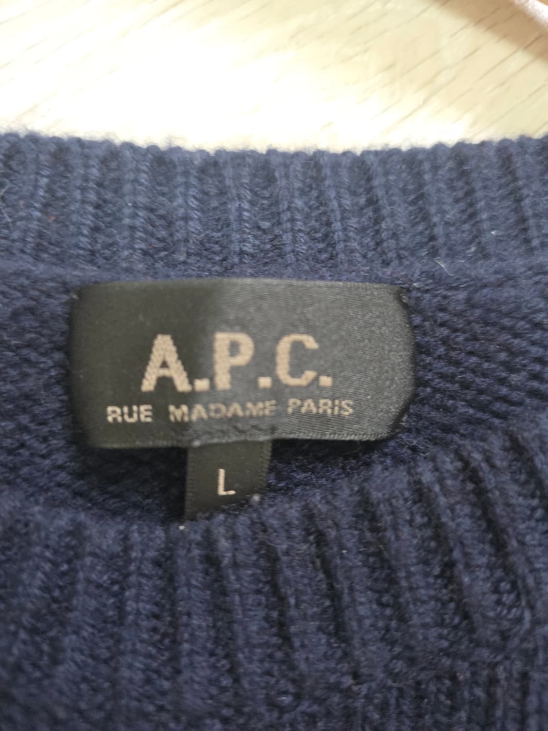 A.P.C 아페쎄 울 캐시미어 스트라이프 니트 L (남녀 가능) 상품이미지3