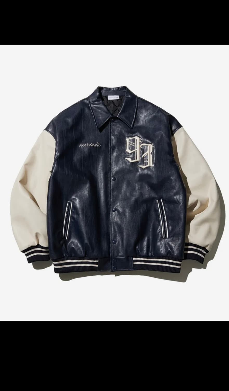 1993스튜디오 빈티지 바시티자켓 네이비 상품이미지1