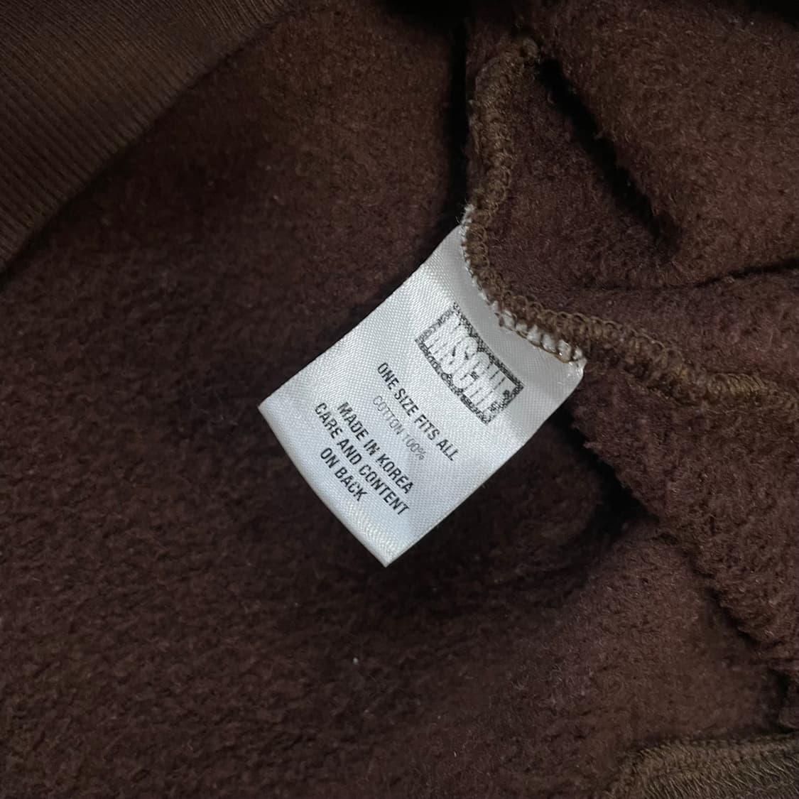 미스치프 스펠 로고 후드티 브라운 상품이미지6