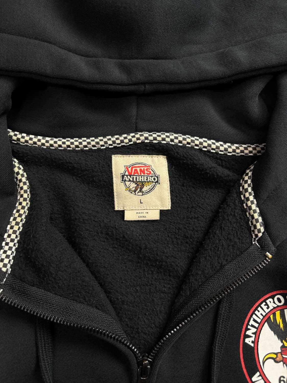 반스 안티히어로 빅로고 박시핏 후드집업 1618 상품이미지3