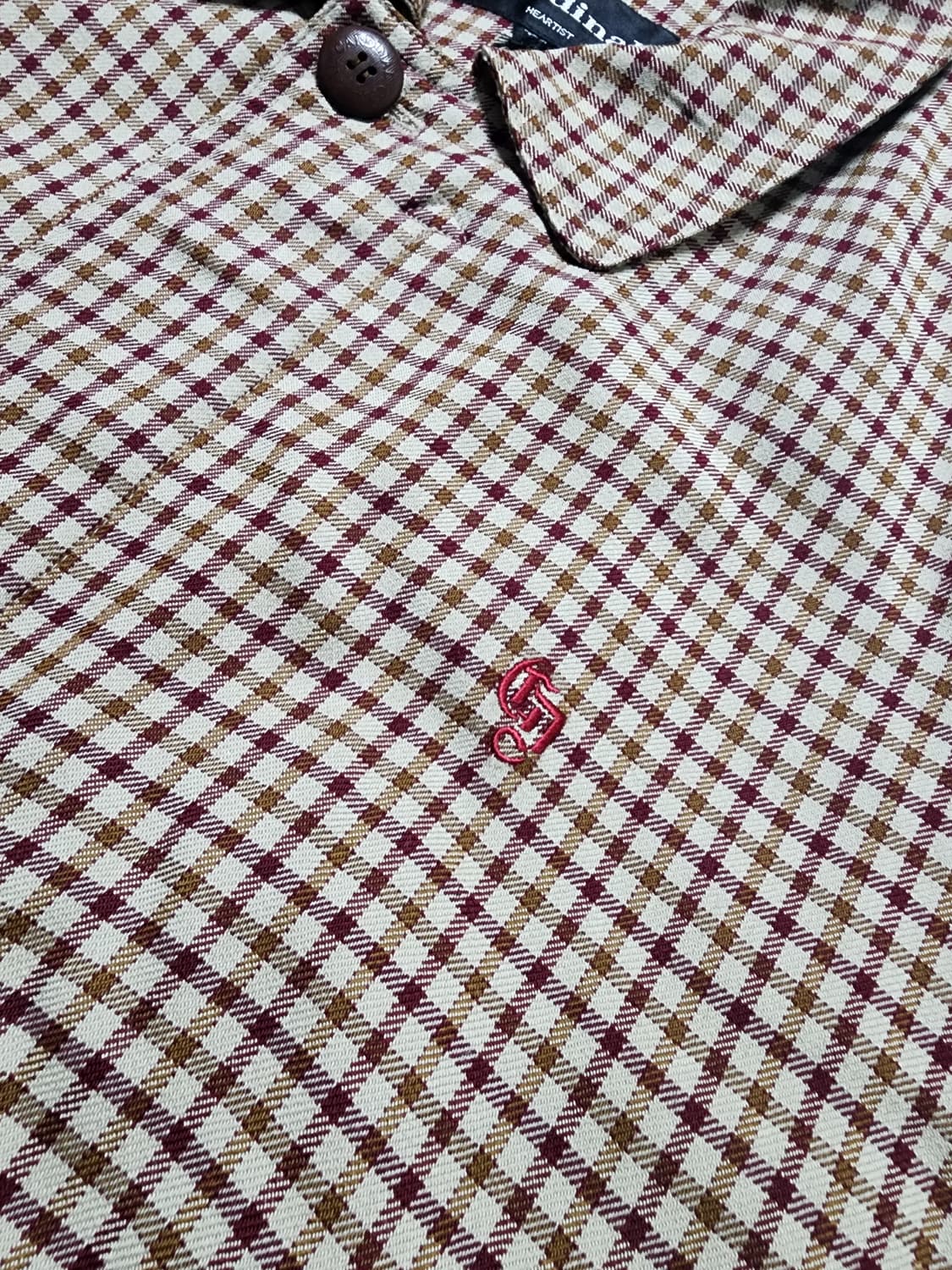 빈티지 카디널 올드스쿨 체크 블루종 자켓 상품이미지5