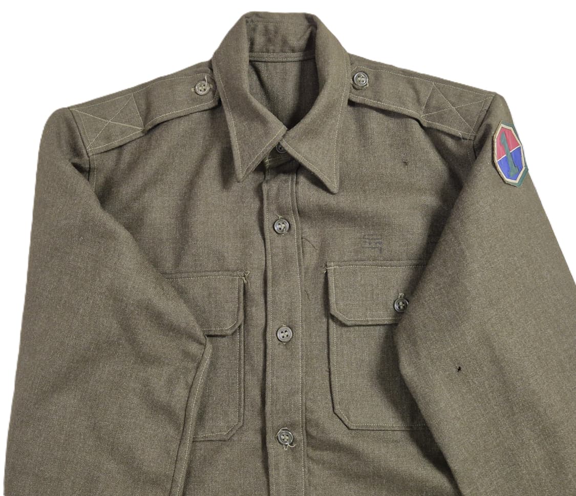 육군 구형 제1야전군사령부 전투복 정보 긴팔 카라티 셔츠 남방 (M) 상품이미지5