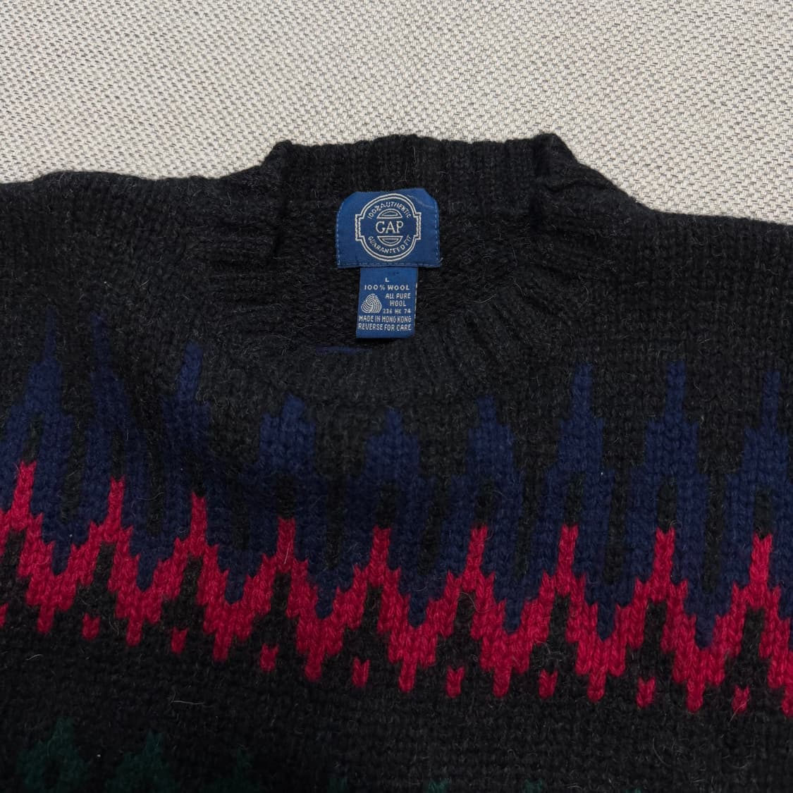 GAP 빈티지 패턴 울 니트 스웨터 상품이미지2