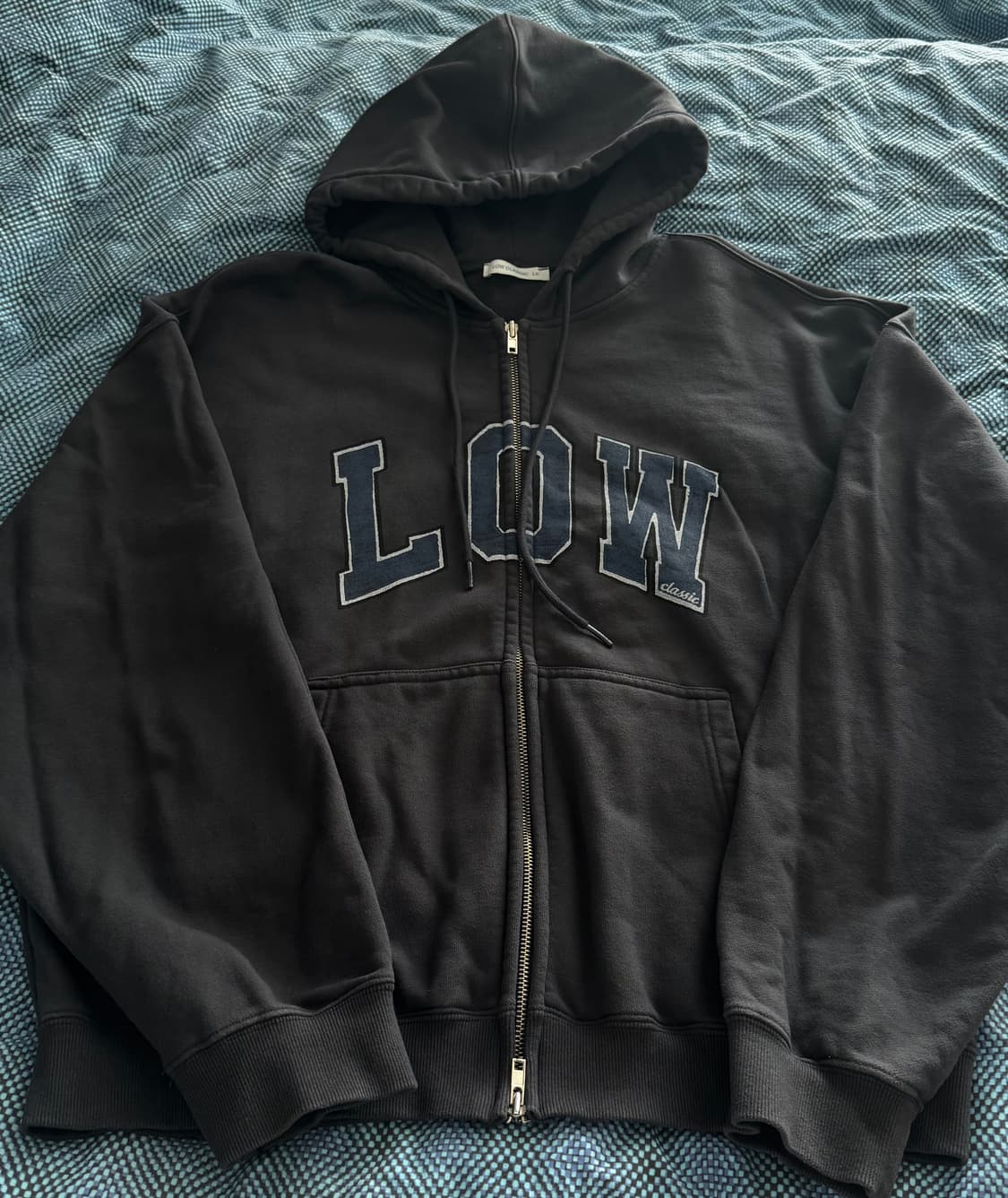 로우클래식 후드집업 차콜 XL 상품이미지3