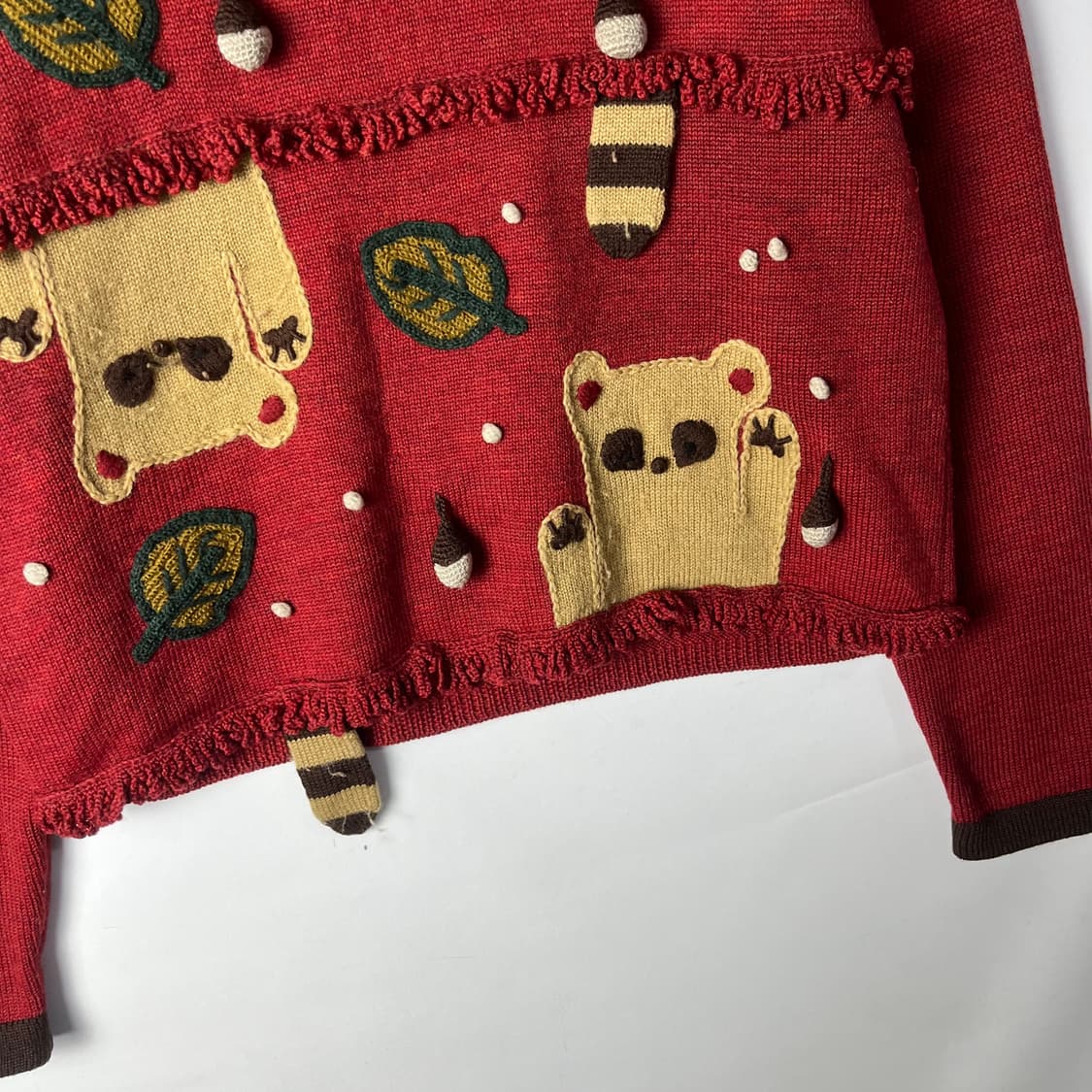 [JPN] 재팬 핸드메이드 다람쥐 폼폼 니트 상품이미지3