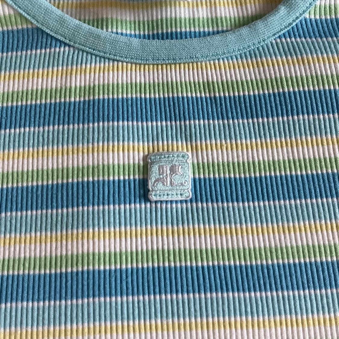 COURREGES Stripe Cotton T-shirt 상품이미지5
