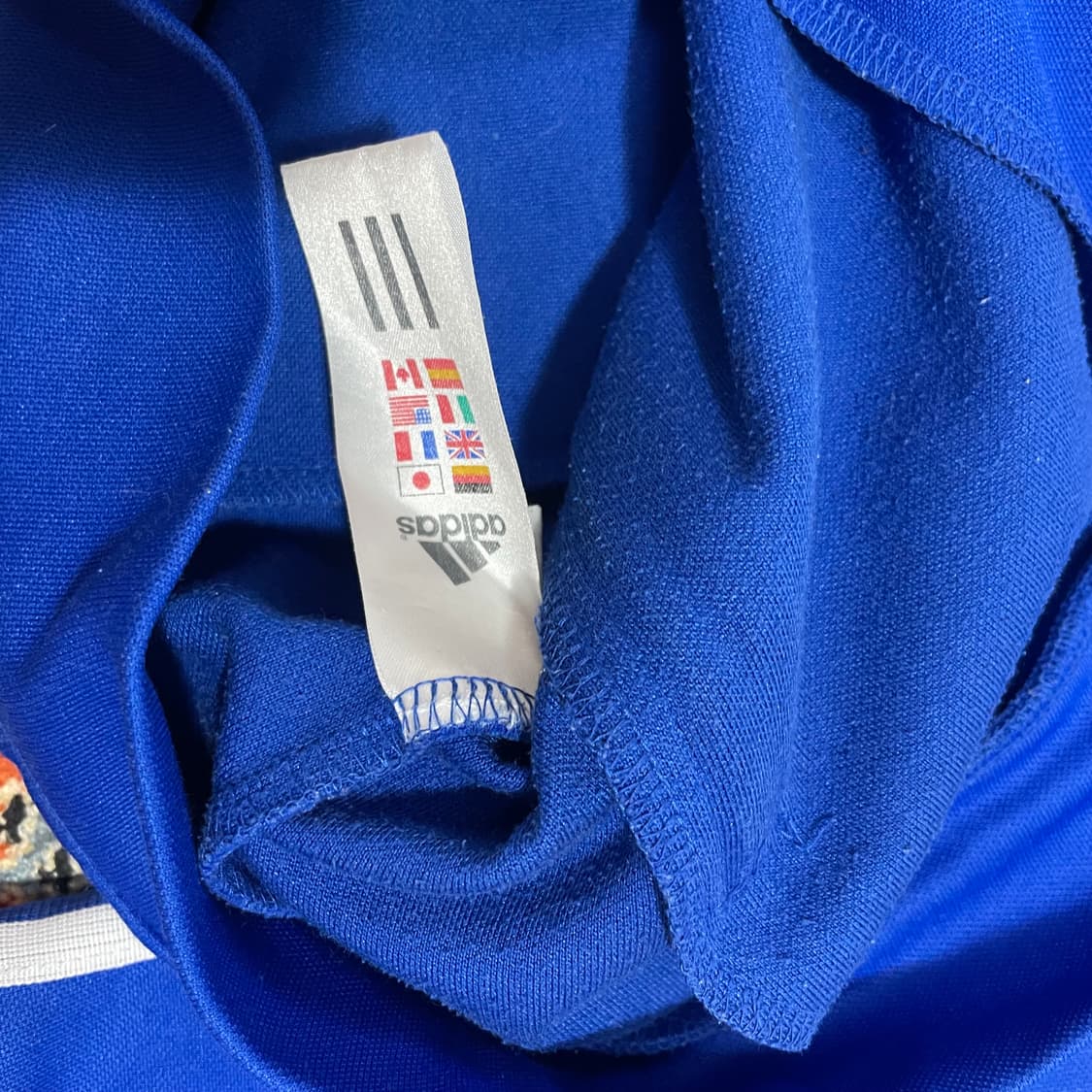 아디다스 블루 삼각로고 트랙탑 집업져지 남성 95 상품이미지5