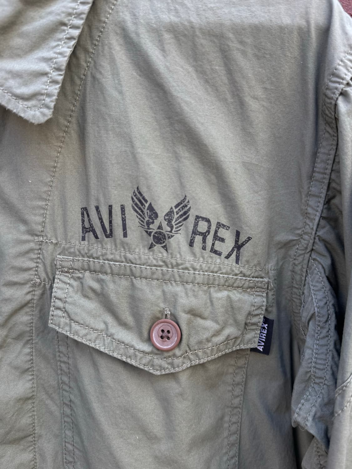 아비렉스 카키 밀리터리 자켓 상품이미지5