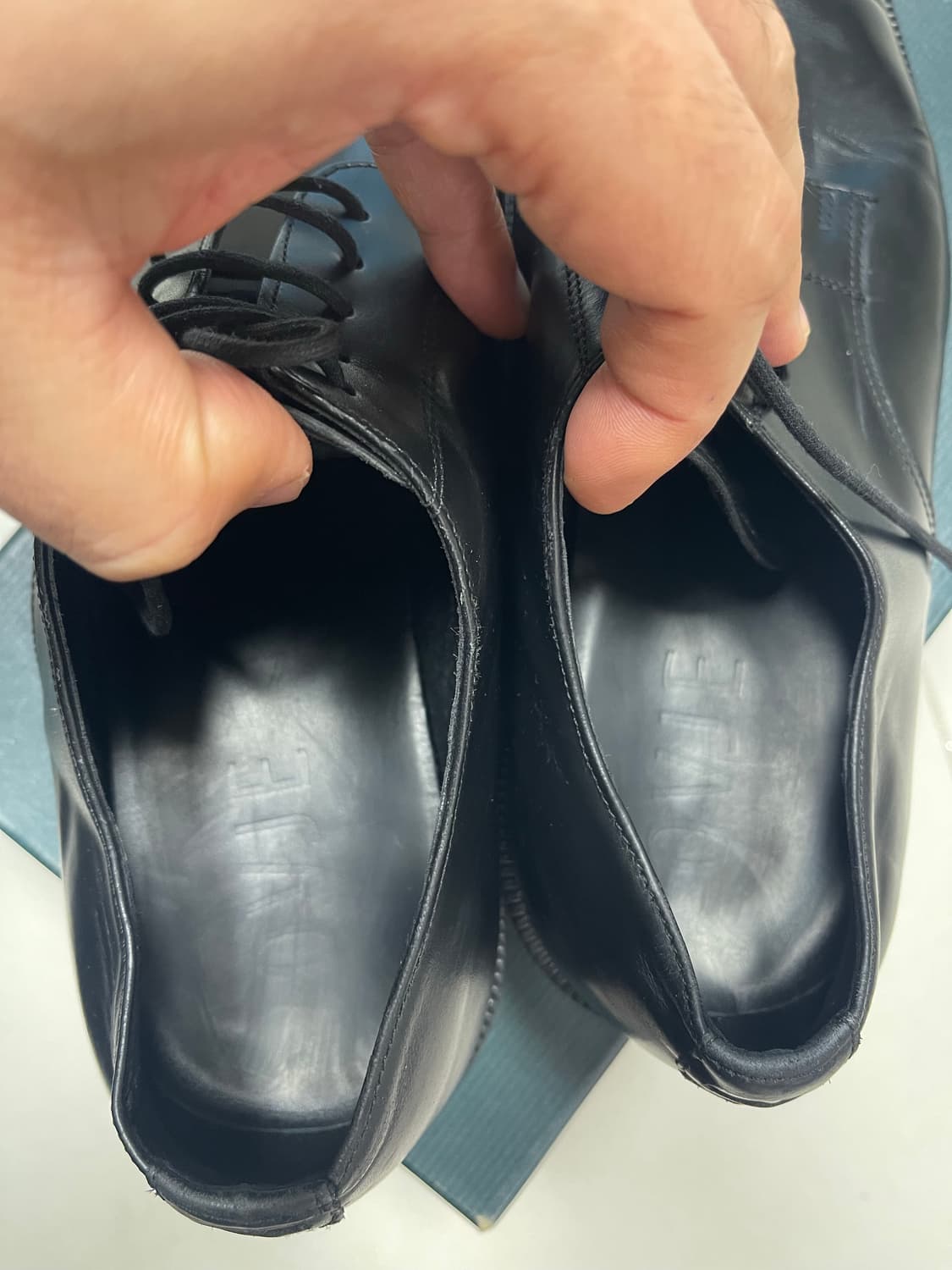 수제화 브랜드 오뷔제(OVJE) 더비 비브람창 블랙 280 상품이미지8