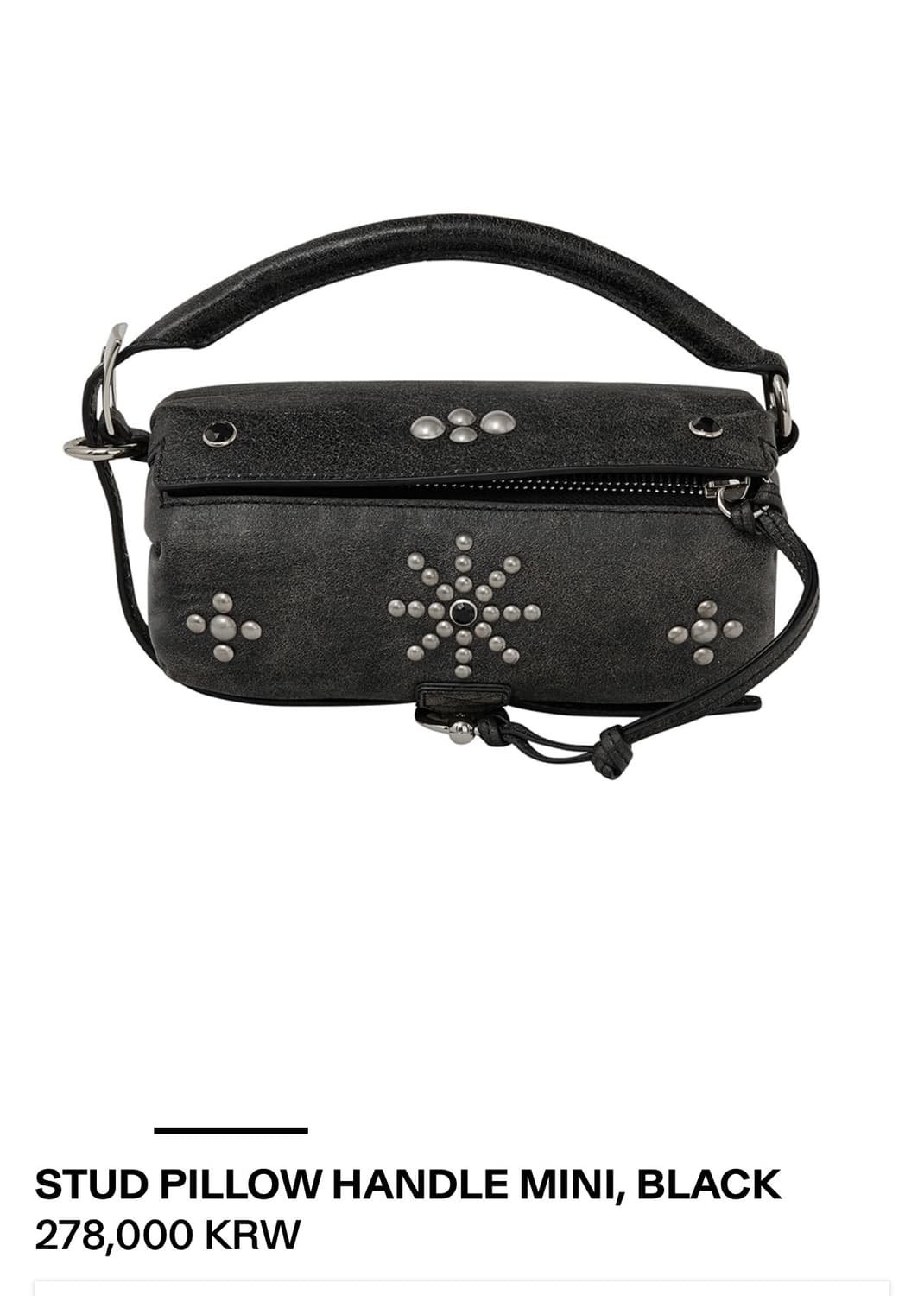 오픈와이와이 필로우 스터드 미니백 블랙 상품이미지1