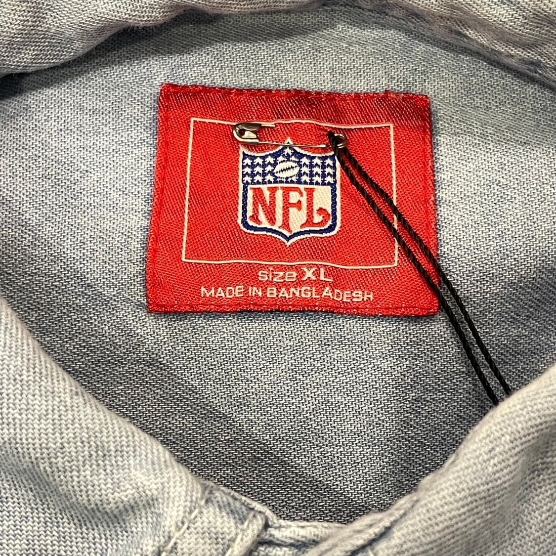 (XL) NFL 빈티지 데님 셔츠 상품이미지4