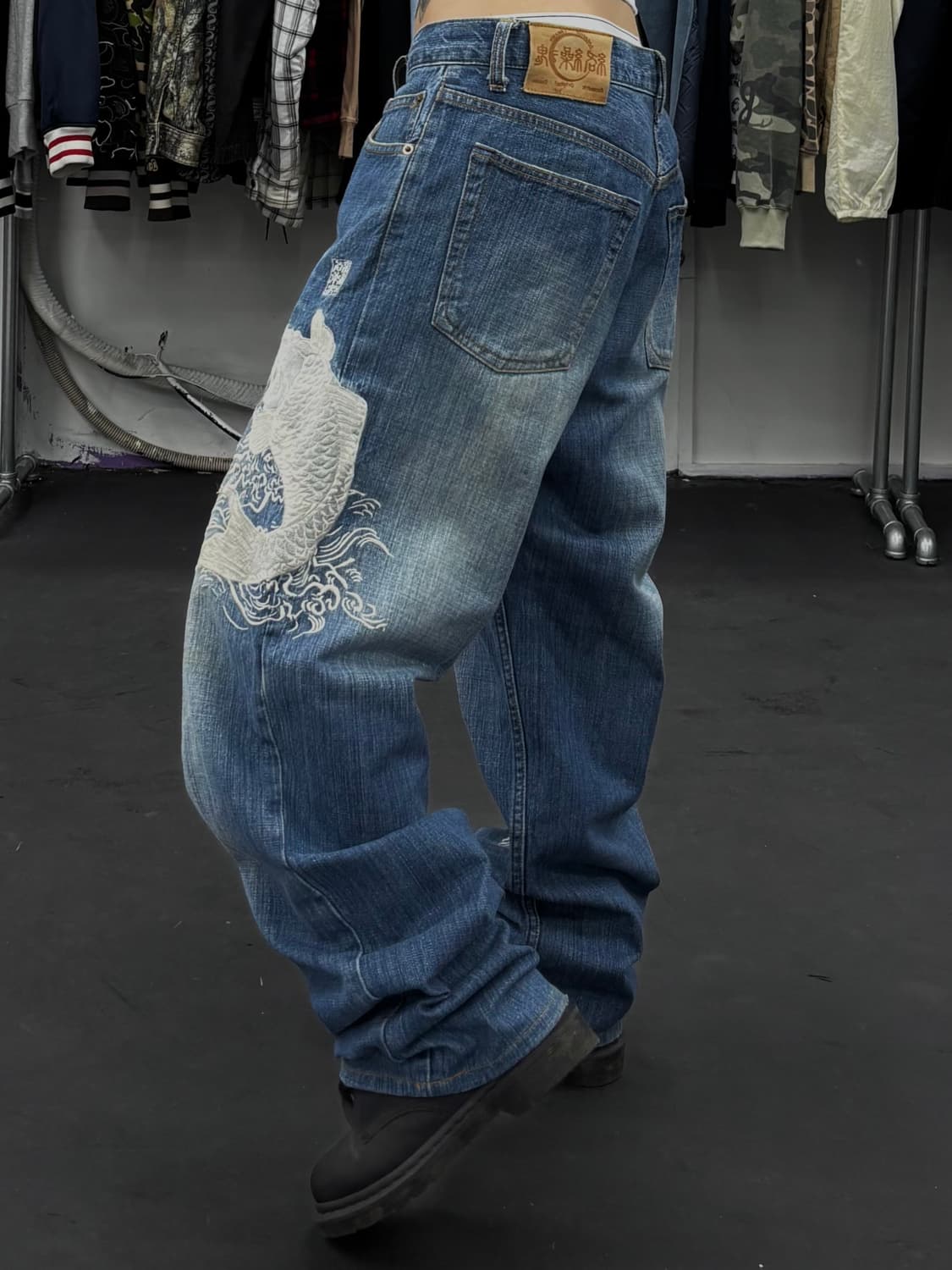 카라쿠리 타마시 오리엔탈 데님팬츠 상품이미지4