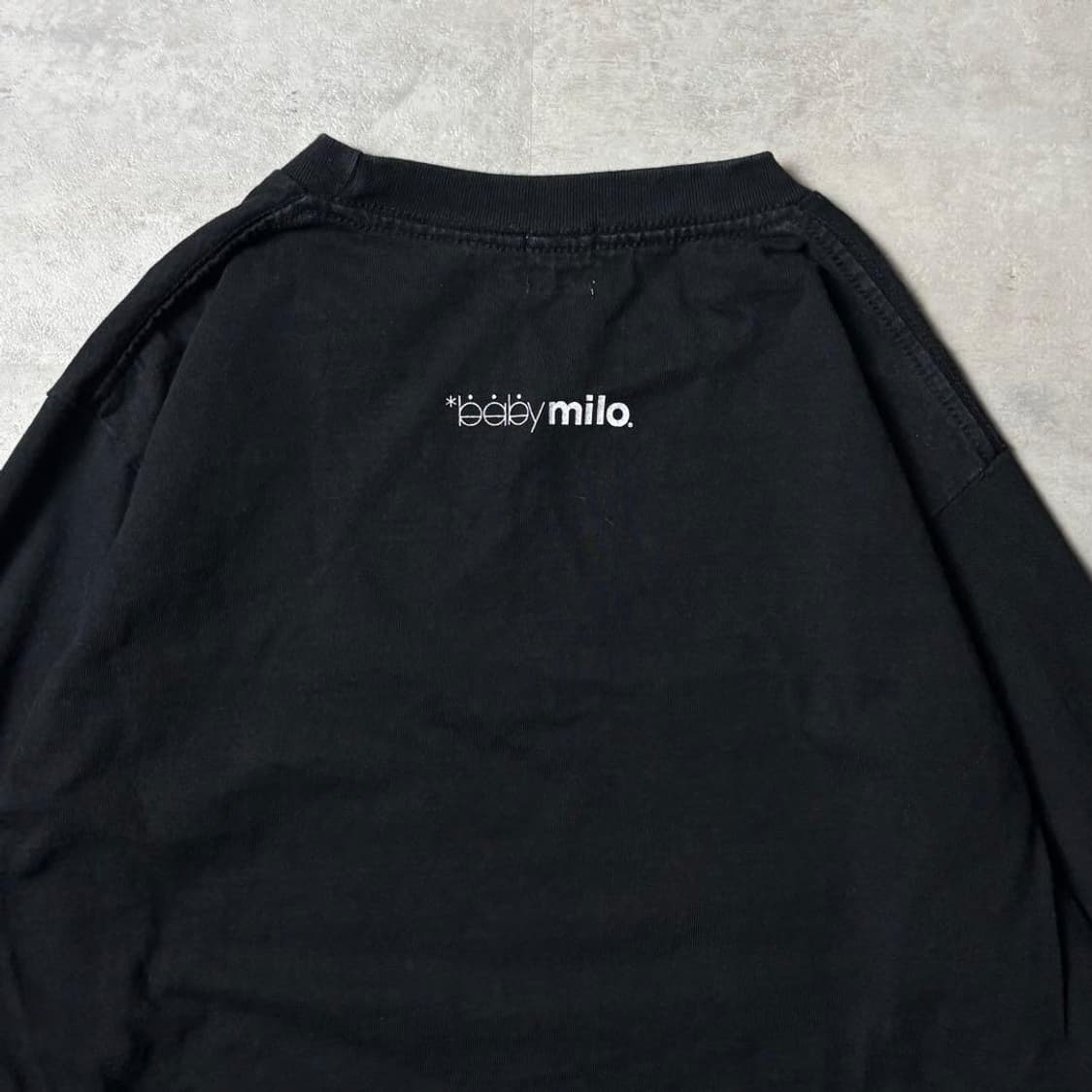  베이프 베이비 마일로 듀얼 캐릭터 롱슬리브 티셔츠 블랙 상품이미지7