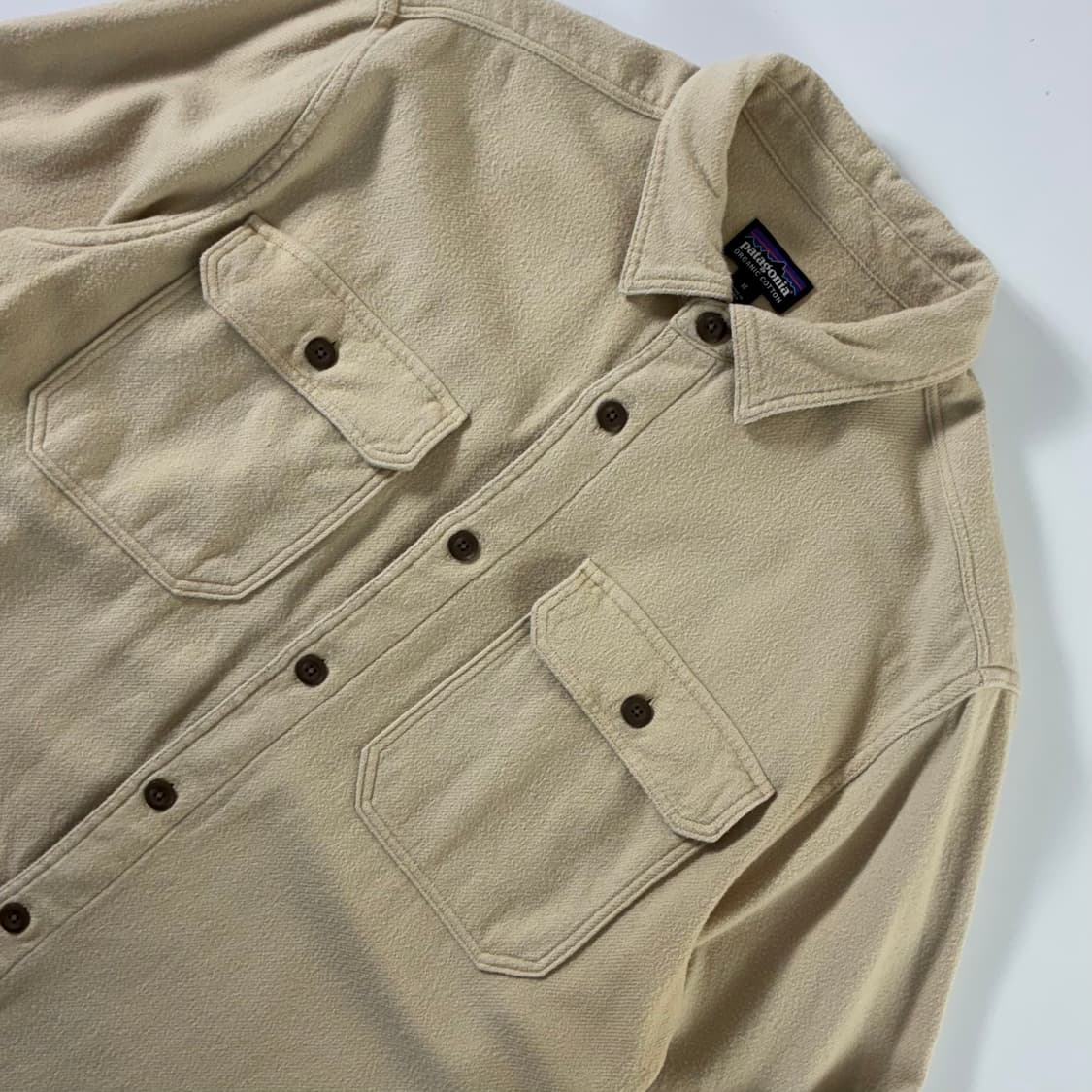 Patagonia 파타고니아 오가닉 코튼 2포켓 크림 셔츠 상품이미지3
