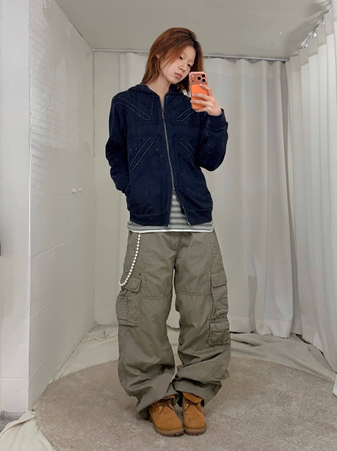 빈티지 유니언잭 캐주얼 힙합 스트릿 코디 세트 상품이미지2