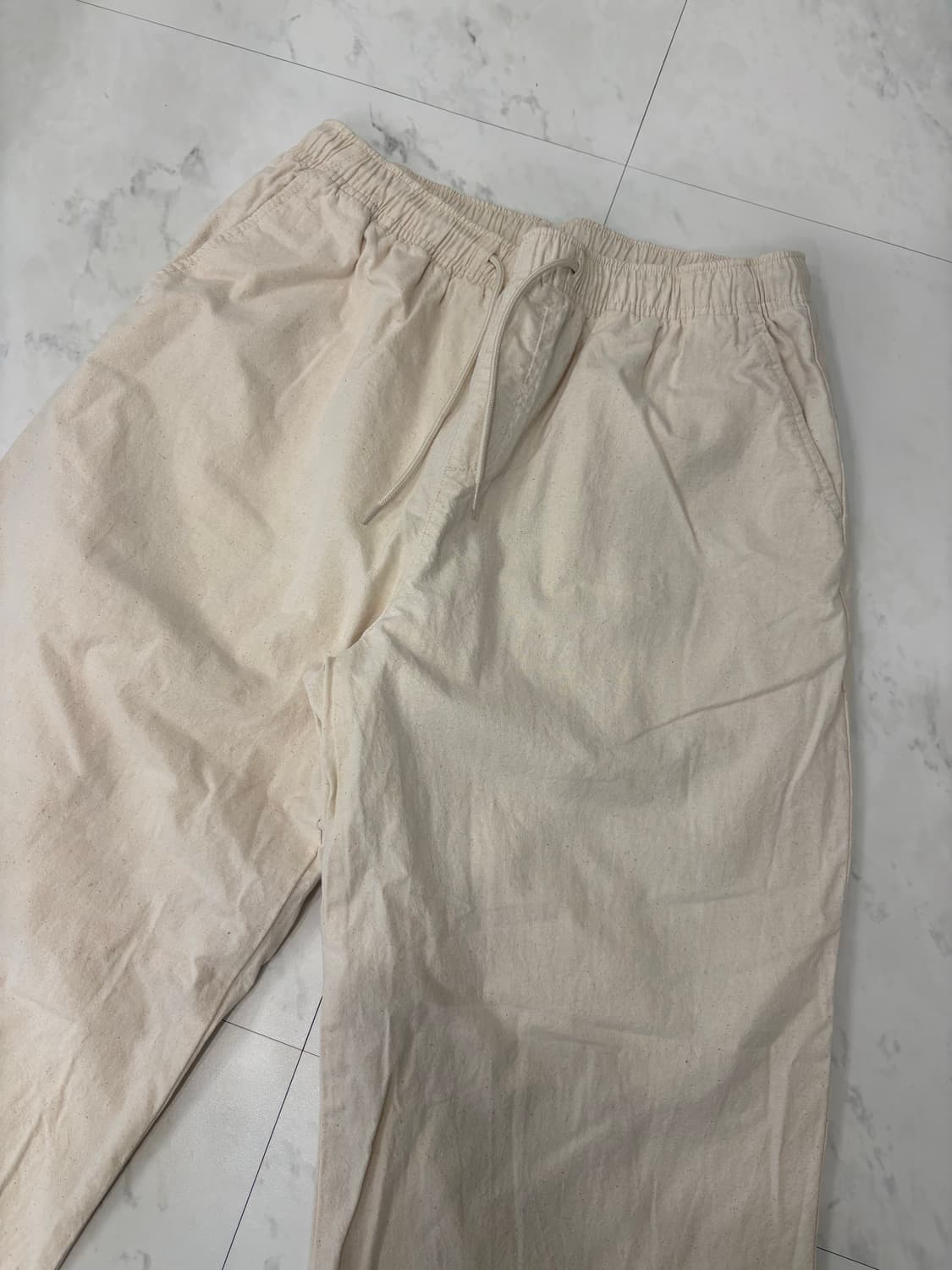 suare linen semi-wide banding pants 상품이미지2