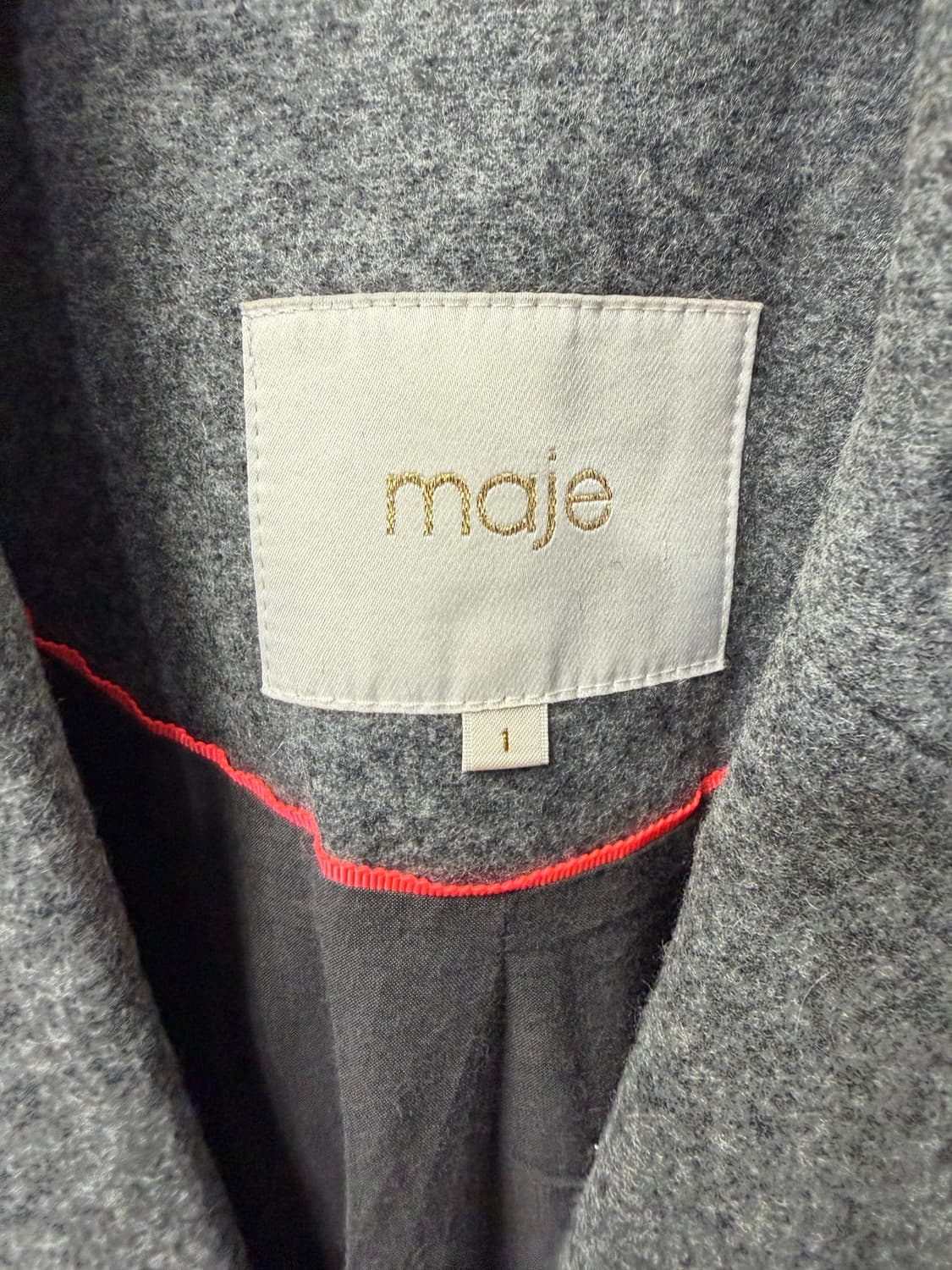 정품) 마쥬 그레이 간절기 코트 1(66) 상품이미지6