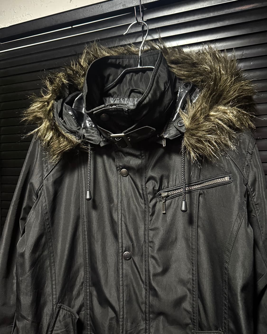 루이스 샤블론 일본 라쿤 퍼 야상 개파카 고스 펑크 락시크 하이넥 지퍼 상품이미지3