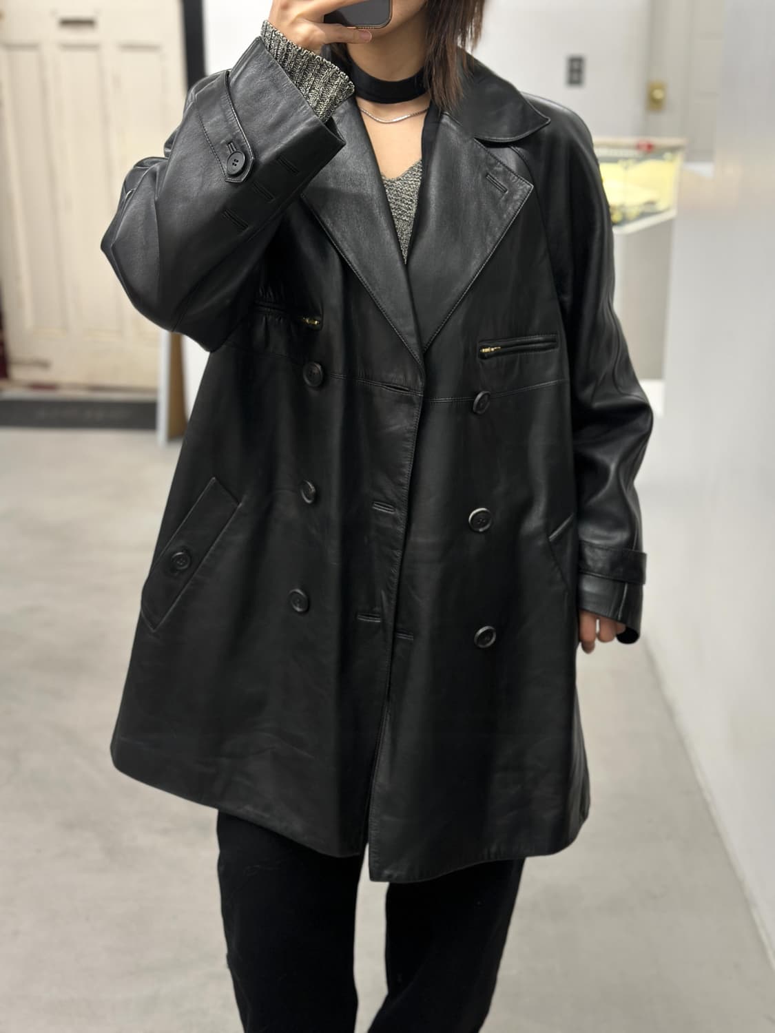 레더 코트 상품이미지5
