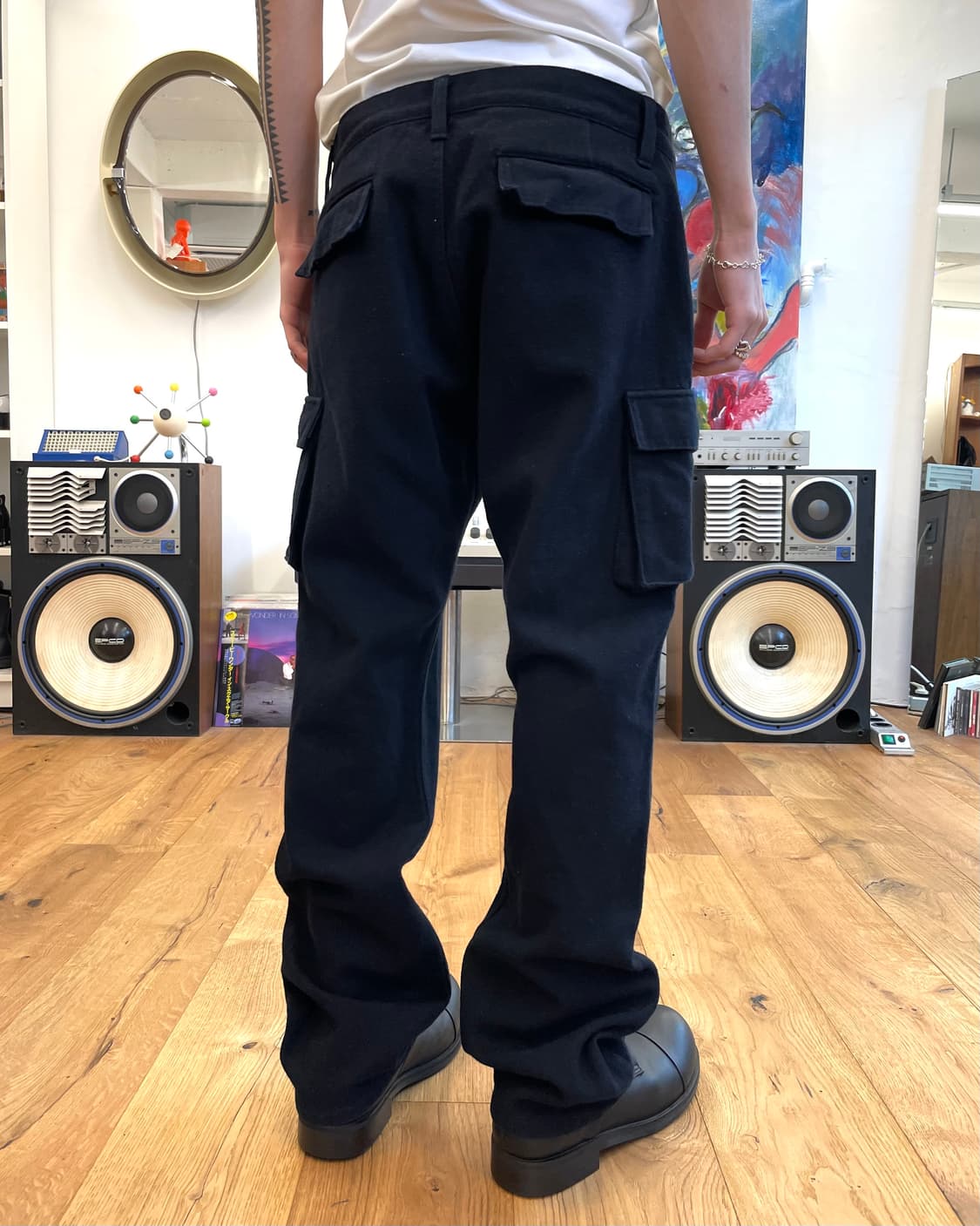 [S] 꼼데가르송 옴므 울 카고 팬츠 상품이미지1