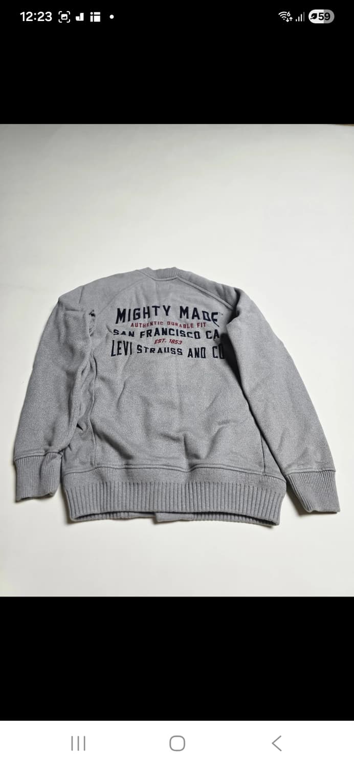 리바이스 Levi’s 그레이 집업 점퍼 (M)95~100 상품이미지4