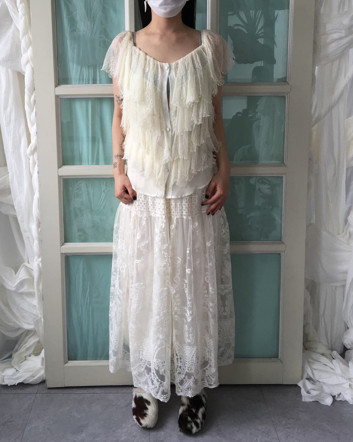 Lace layer top 상품이미지1