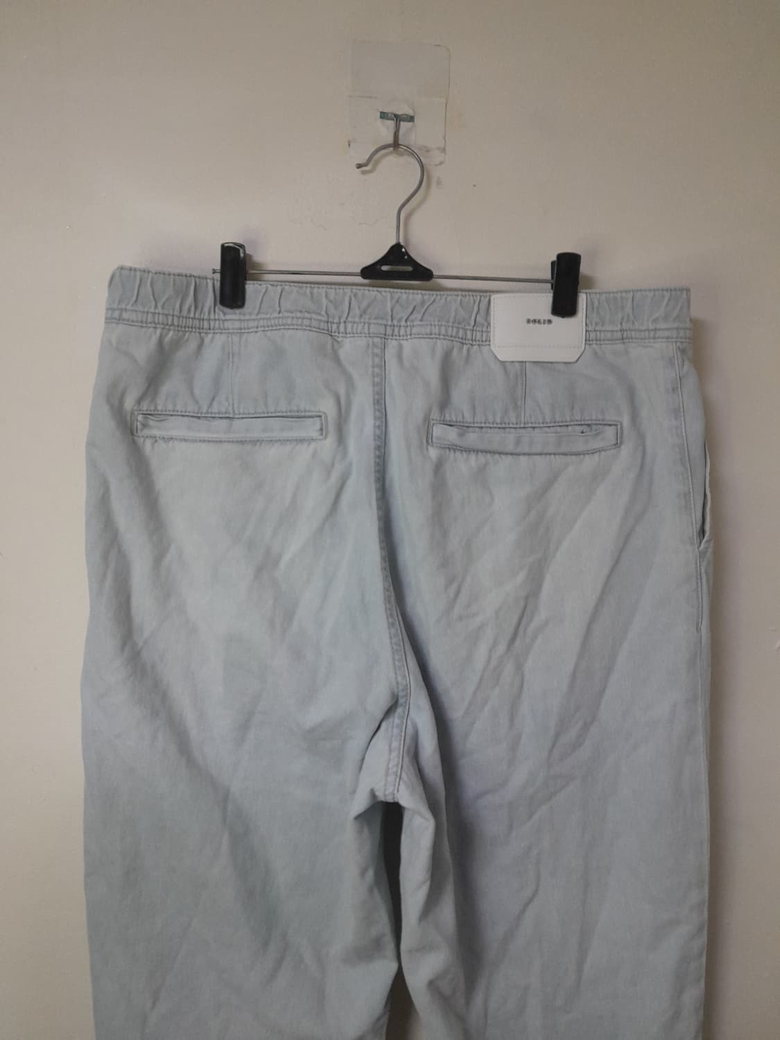 24SS 솔리드옴므 연청 밴딩 데님바지 52/36" 상품이미지6