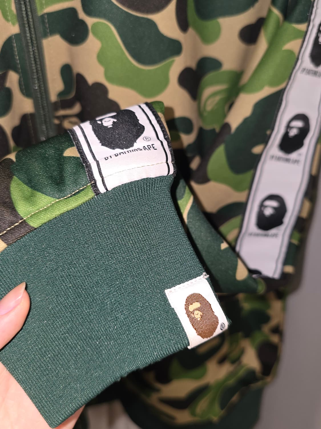 Bape ABC camo 베이프 트랙탑 져지 상품이미지1