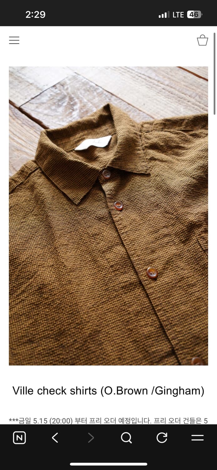 wardrobe41(워드로브41) Ville check shirts 상품이미지3