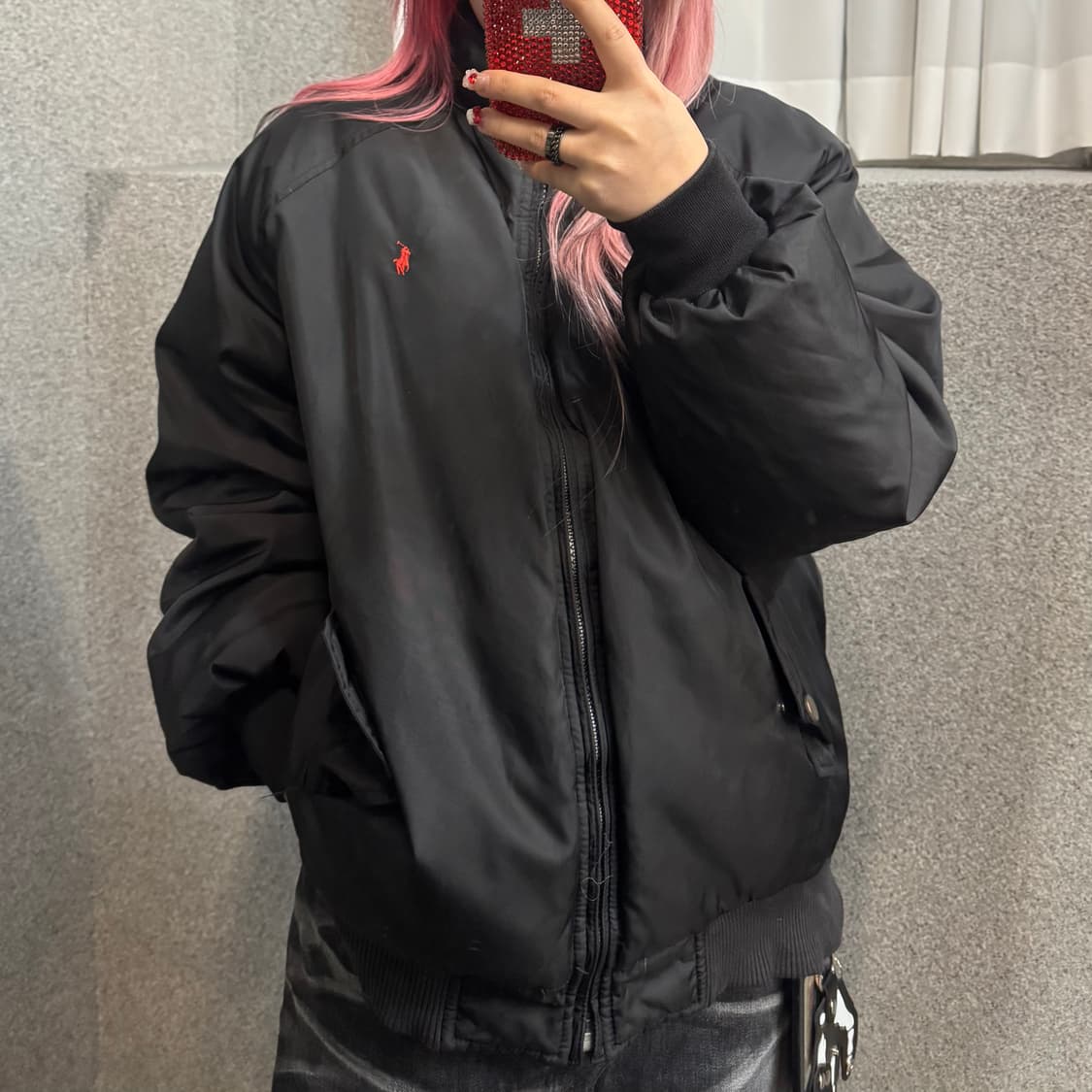 POLO reversible padded jacket 상품이미지1