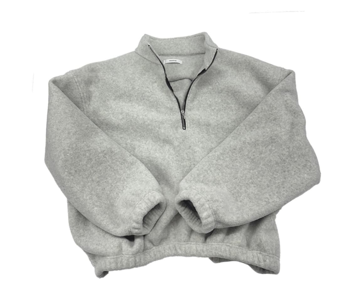 [2][새상품]논노드 하프 집 플리스 클라우드 화이트 상품이미지1