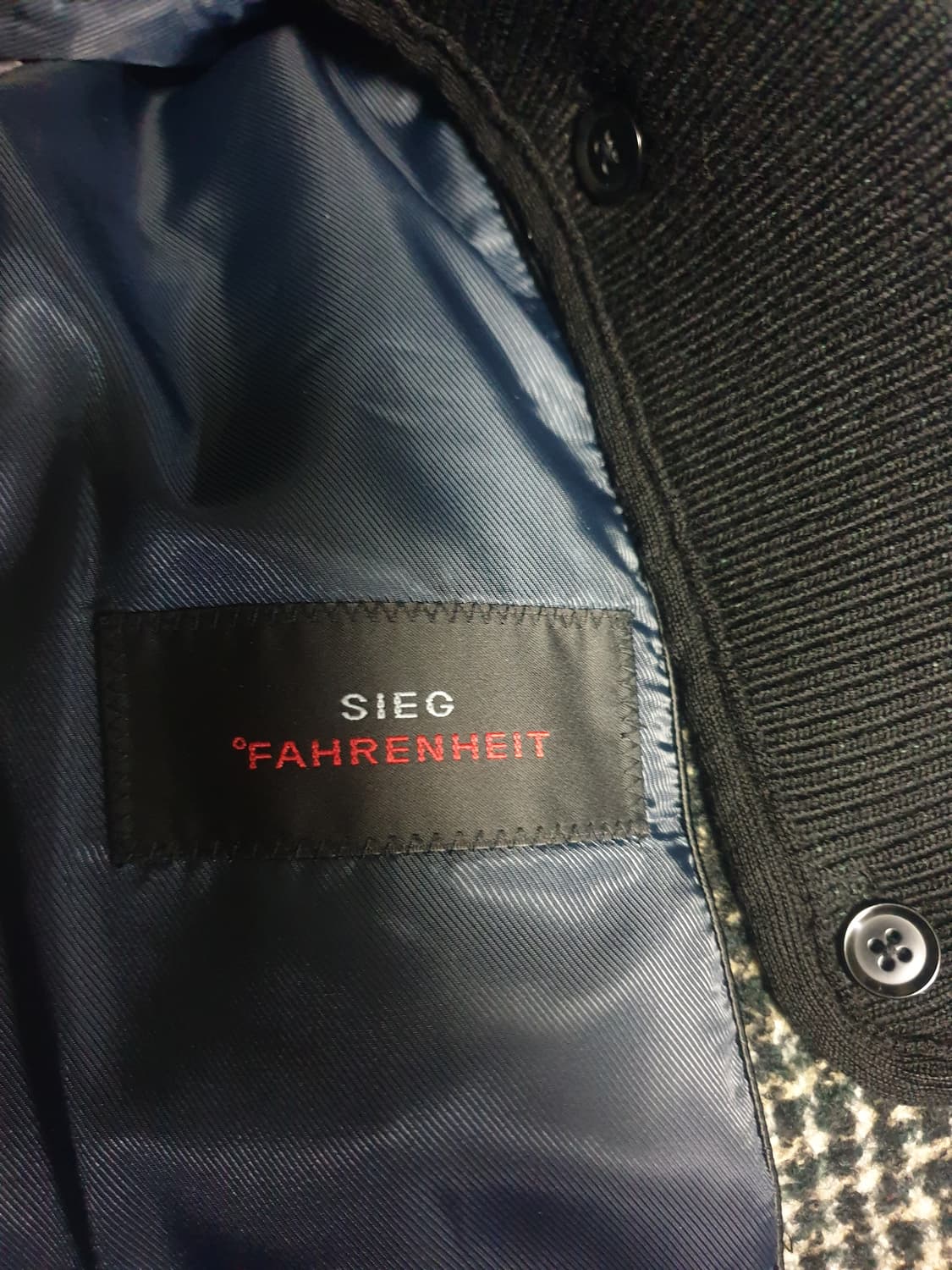 지이크 파렌하이트 하운드투스 클래식 울 코트 (105) 상품이미지4