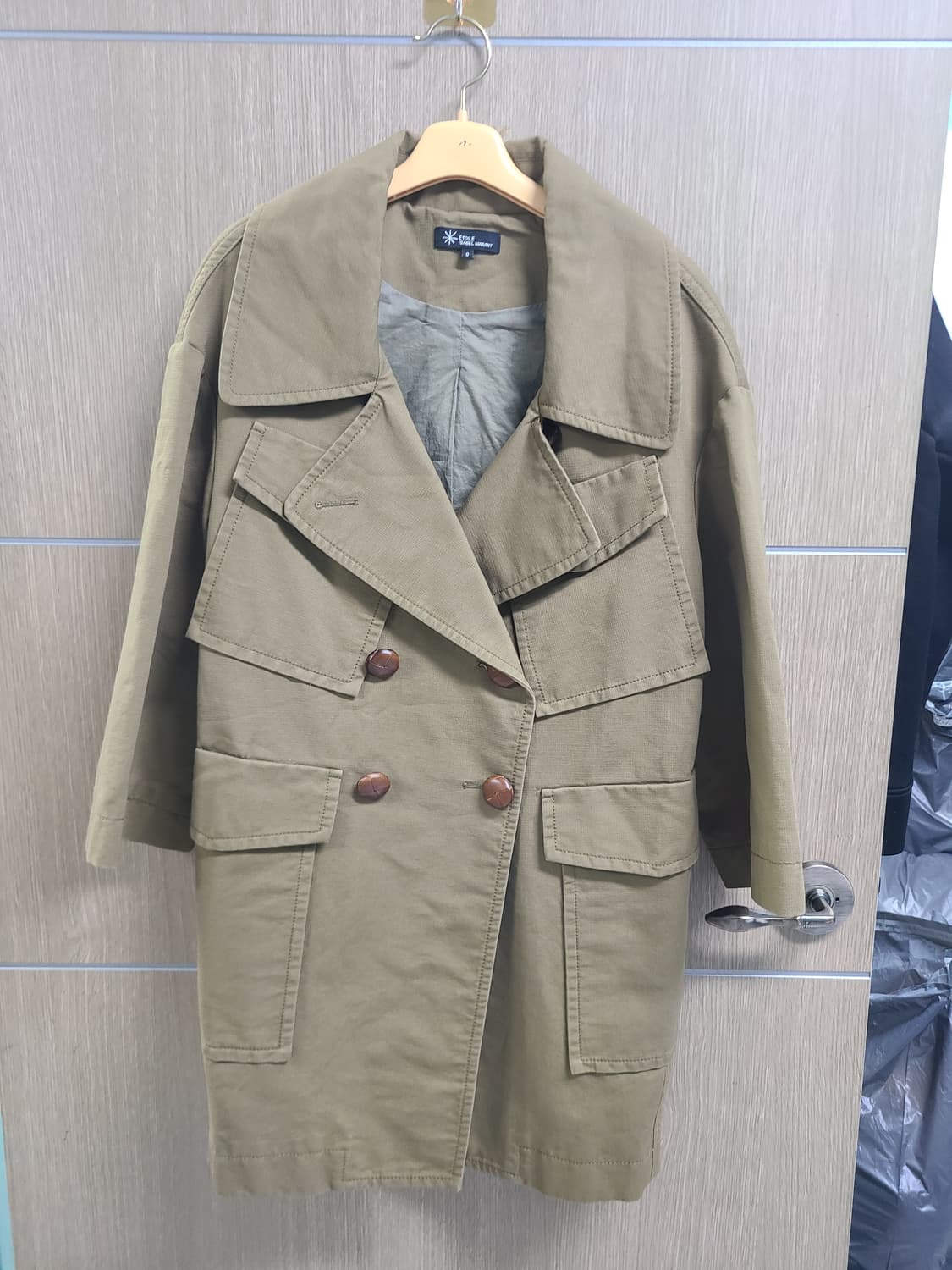 이자벨마랑 에뚜왈 트렌치코트 카키색상 0 상품이미지1