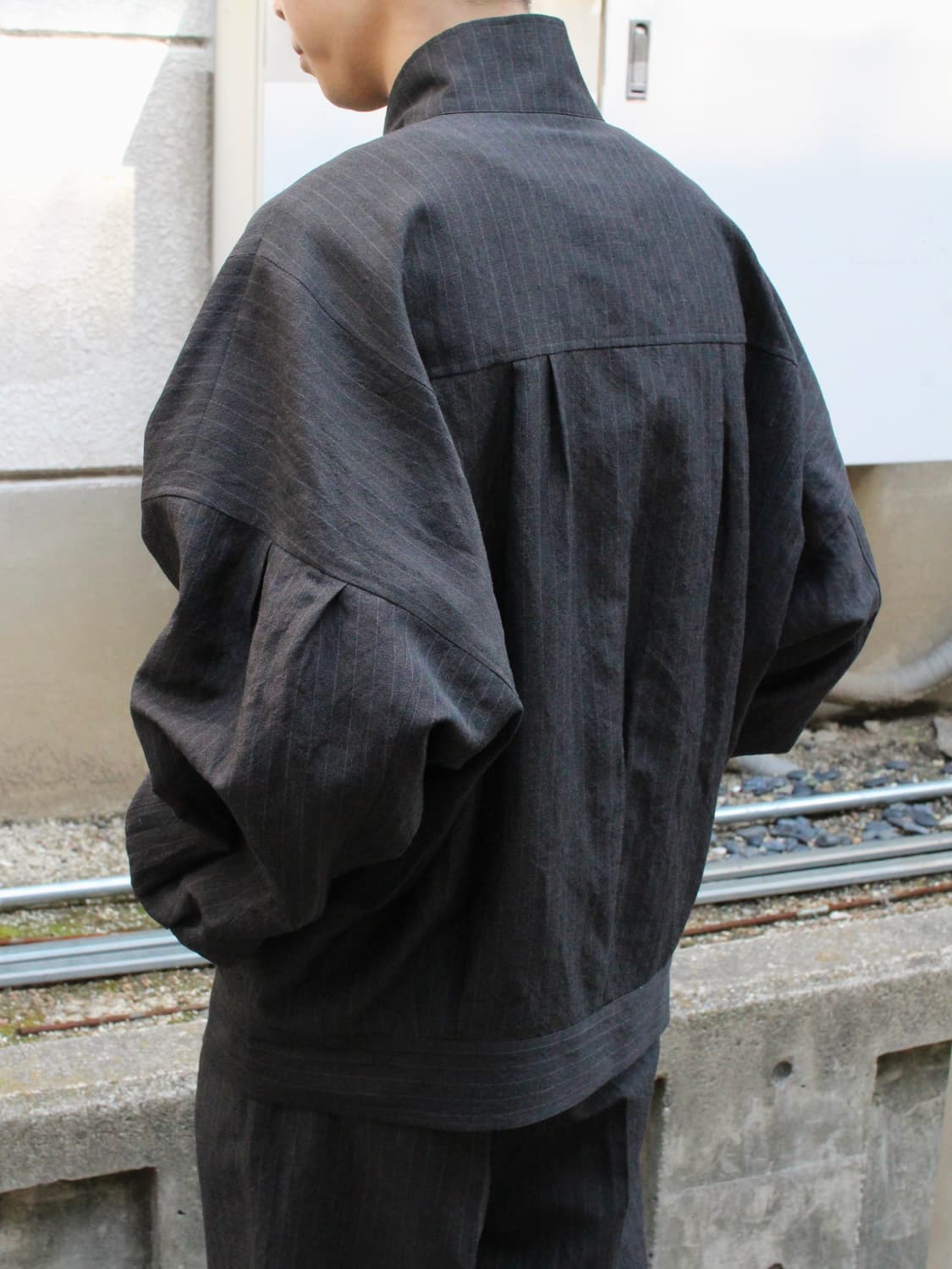 Gorsch BAUER BLOUSON - GREY STRIPE 상품이미지3