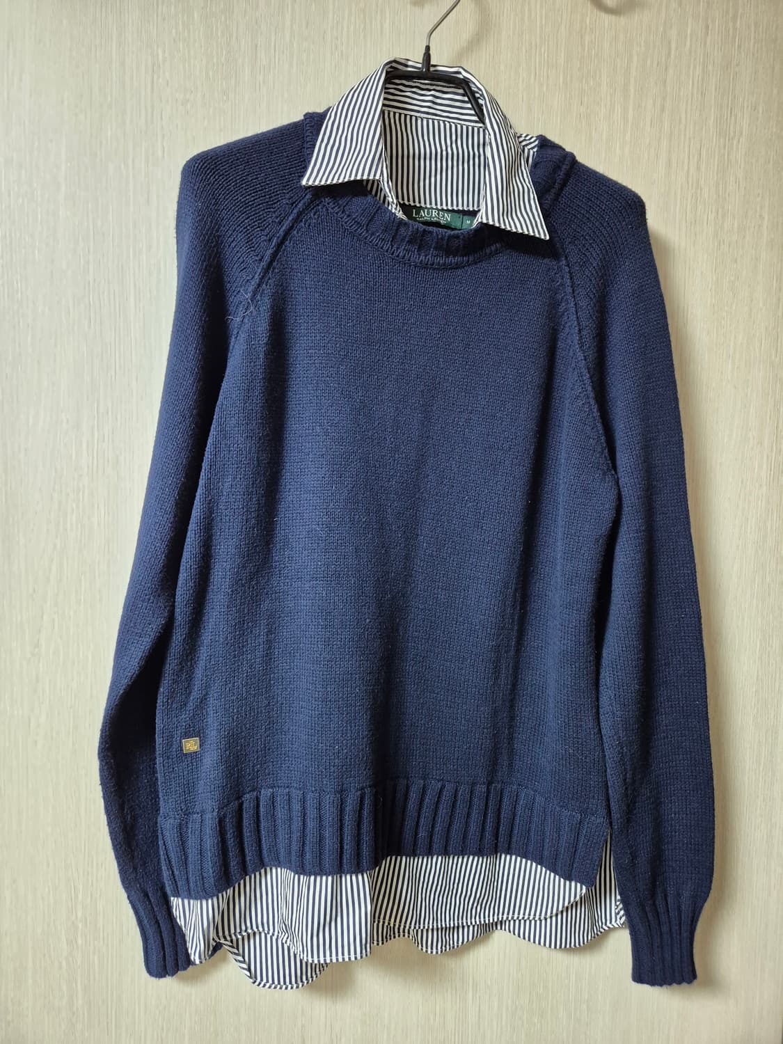 폴로 랄프로렌  스프라이트 카라 니트 레이어드스웨터 M 상품이미지1