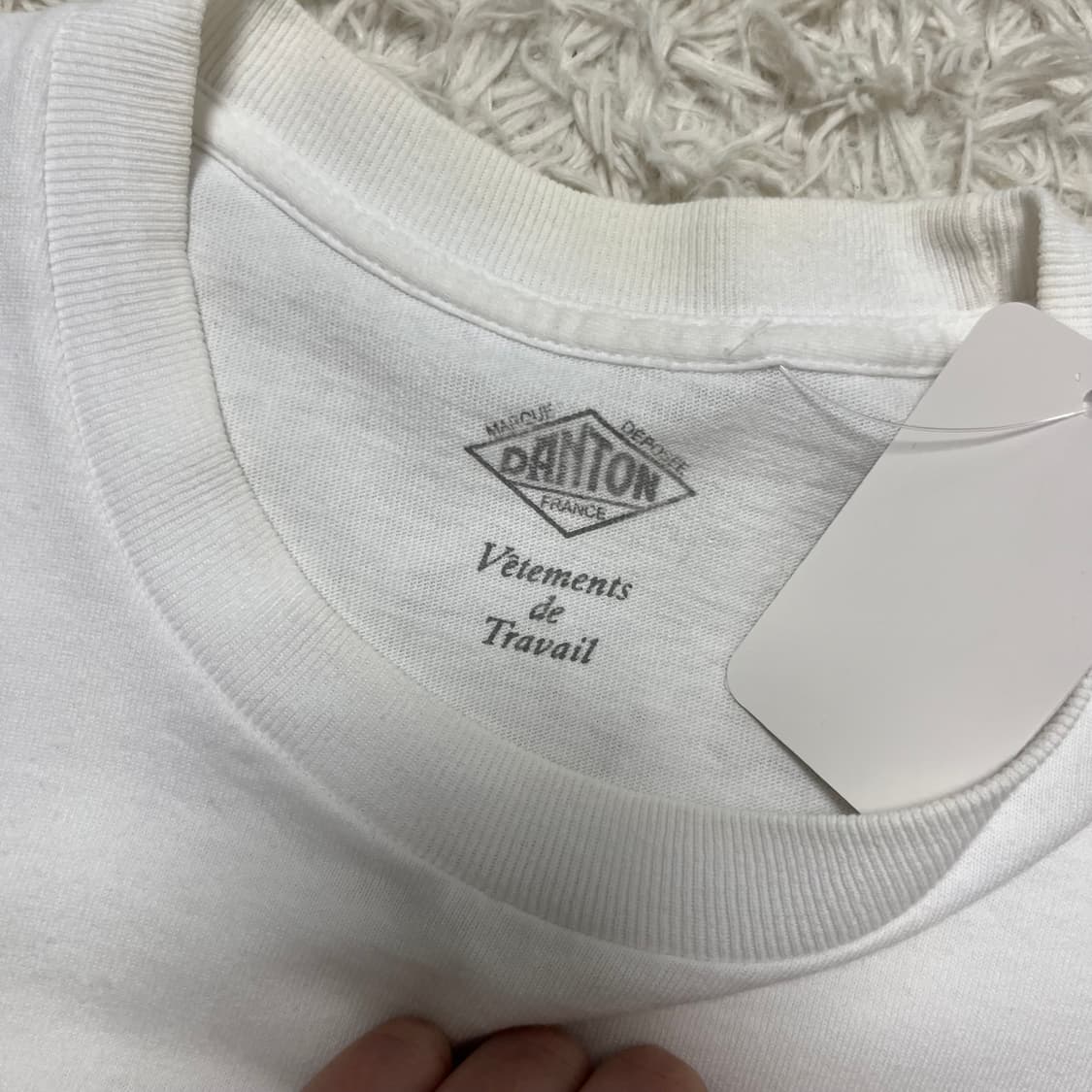 Danton pocket white t-shirt 상품이미지6