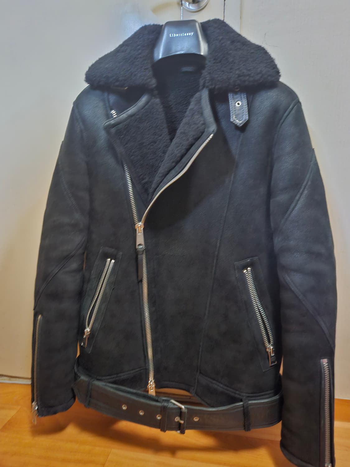 95 M) 올세인츠 누벅 리얼 양가죽 무스탕 상품이미지4