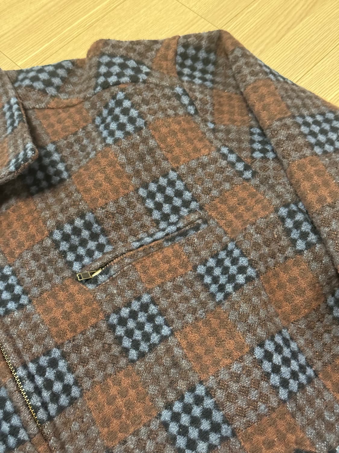 일본 브랜드 블러드 스탁 울 스포츠 자켓 M 상품이미지3