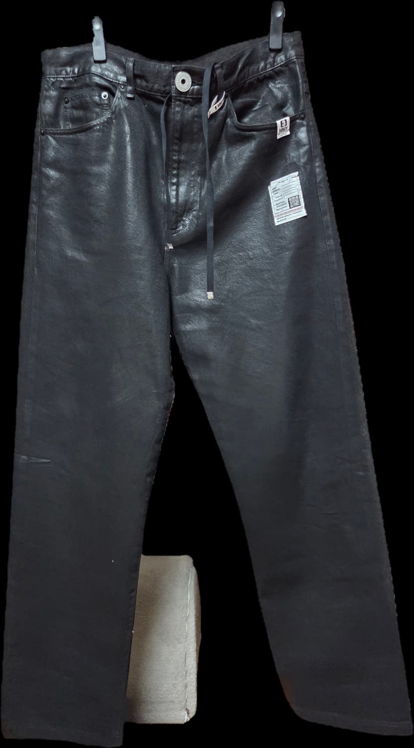 메종 미하라 야스히로 투 톤 코팅진 블랙 48사이즈 상품이미지8