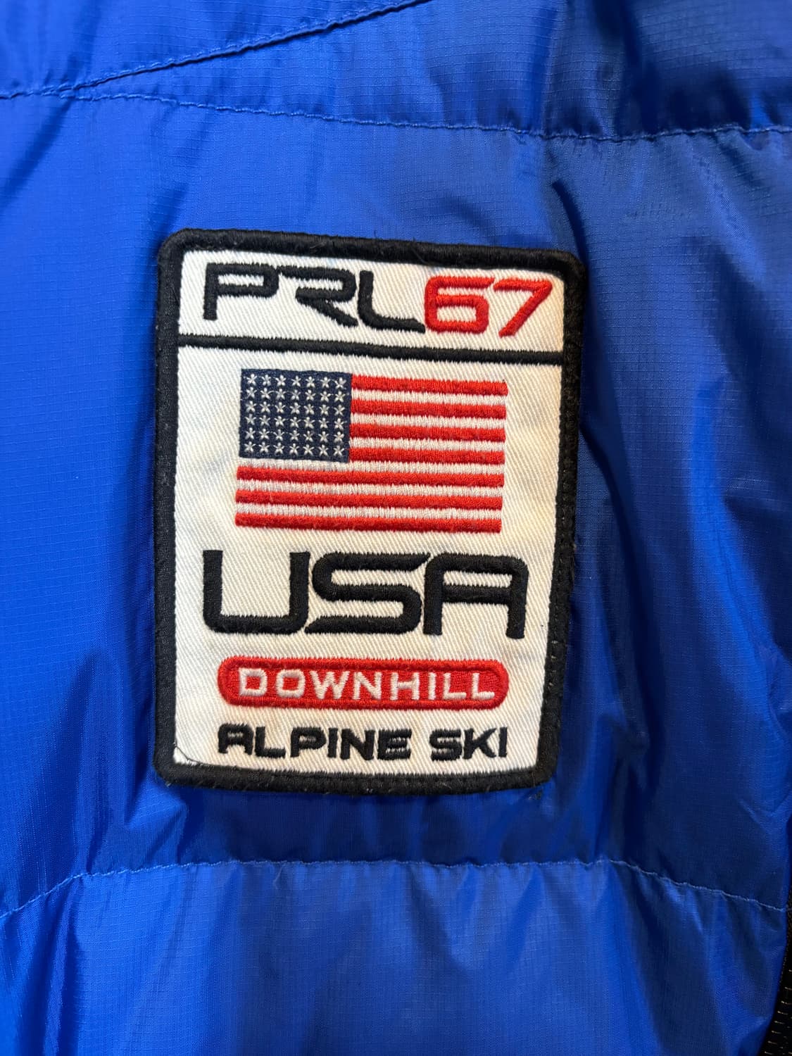 폴로 랄프로렌 치프키프 빅포니 성조기 패딩 블루 상품이미지4