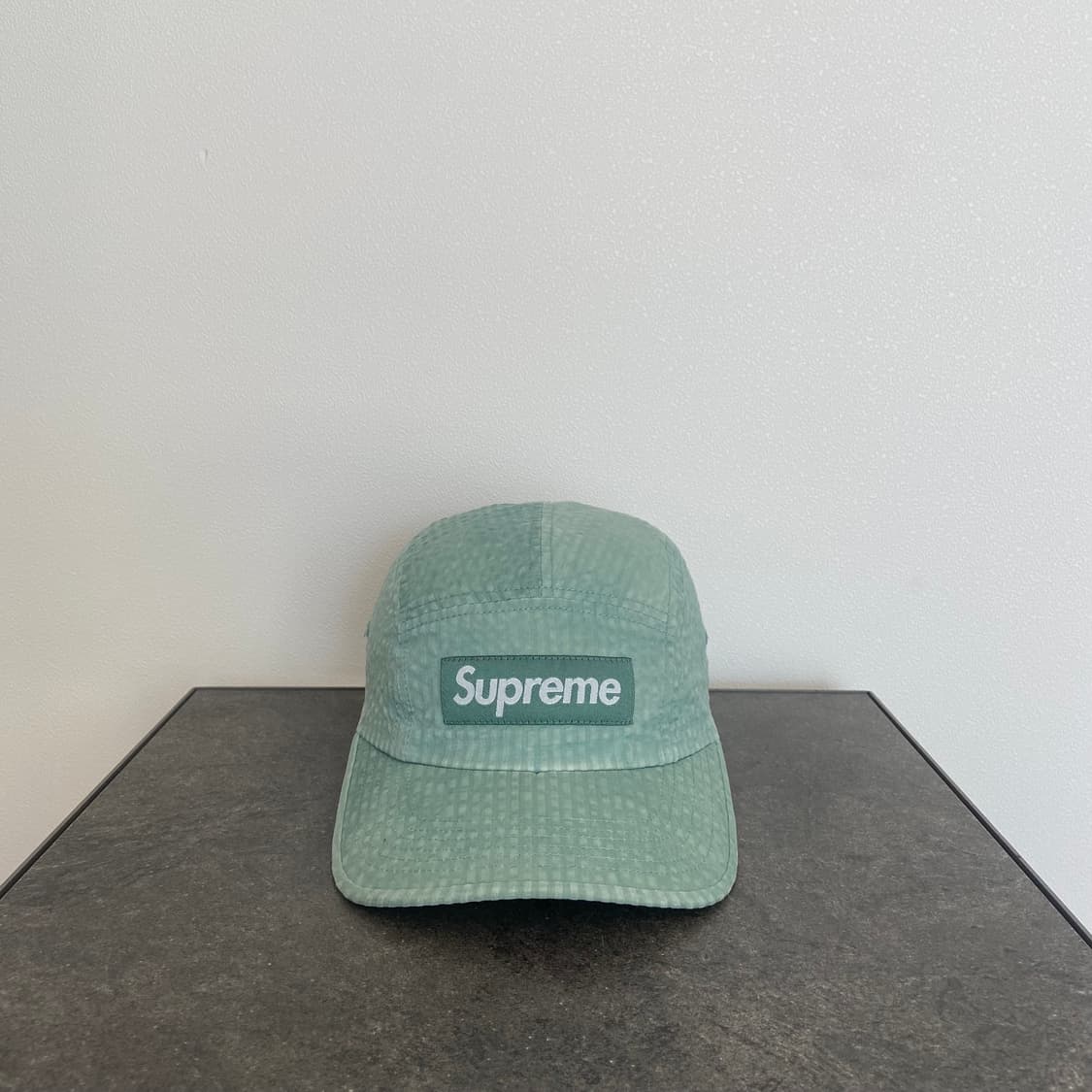 슈프림 시어서커 워시드 세이지 박스로고 캠프캡 모자 상품이미지1