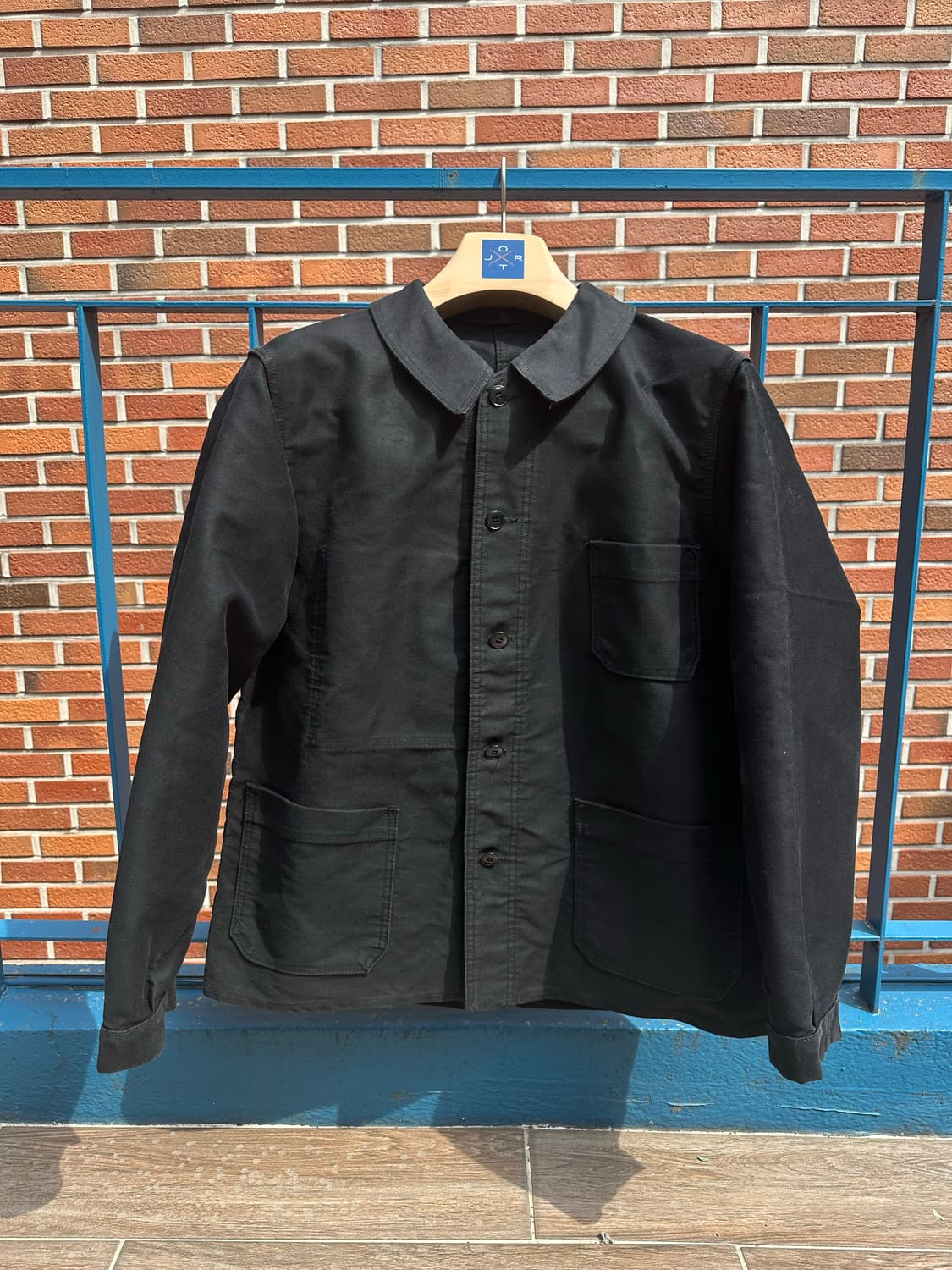 오리지날 40s 블랙몰스킨 프랜치 워크자켓 상품이미지1