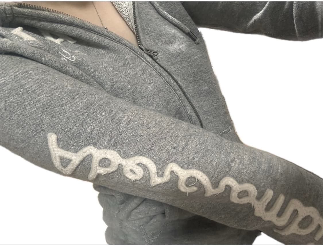 아베크롬비 y2k 그레이 후드집업 상품이미지2