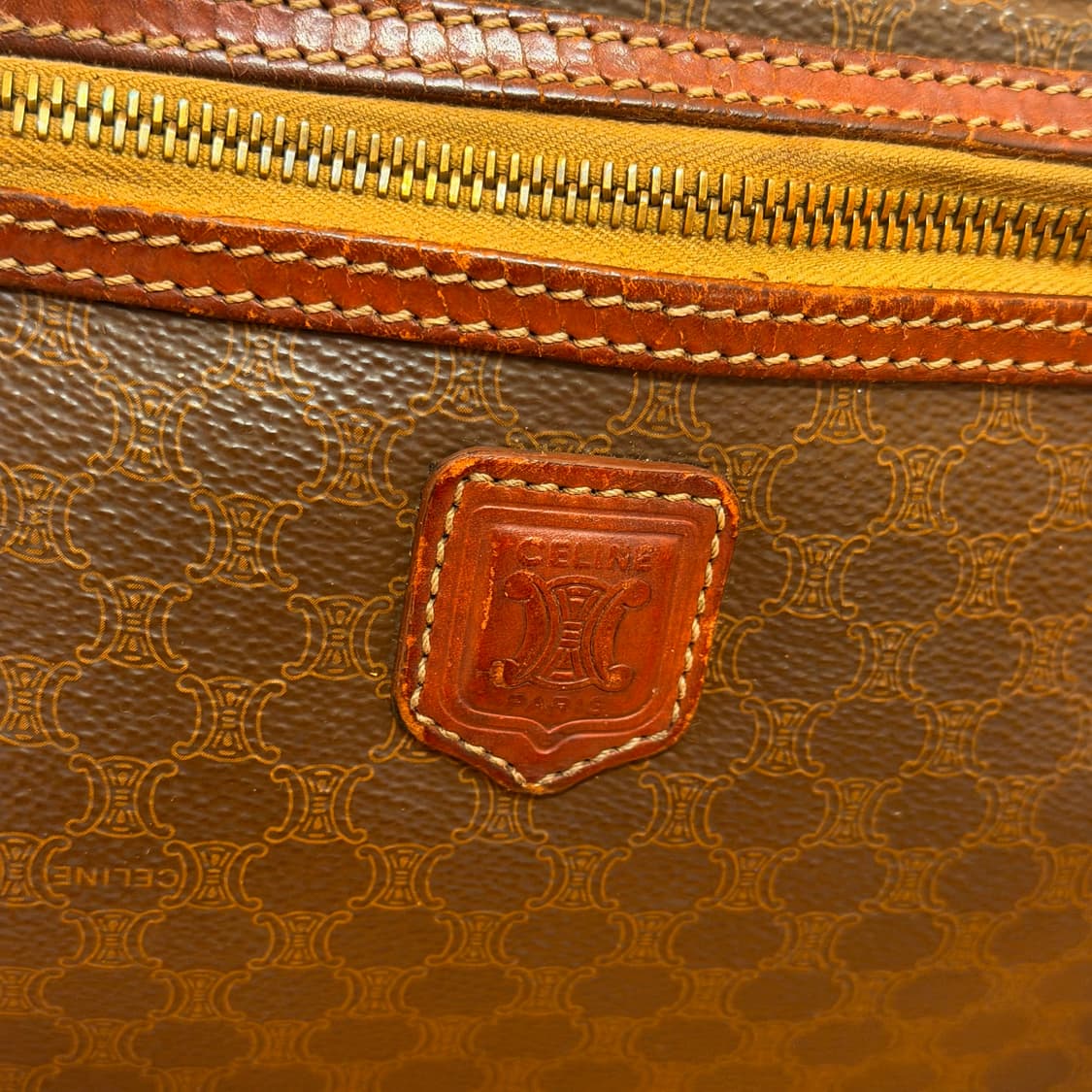 셀린느 빈티지 마카담 클러치 백 브라운 상품이미지7