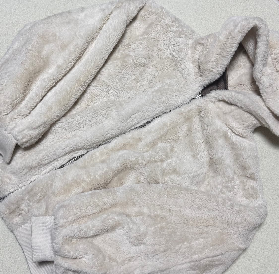 Japanese vintage GRL 카키브라운 리버시블 퍼 항공점퍼  상품이미지6