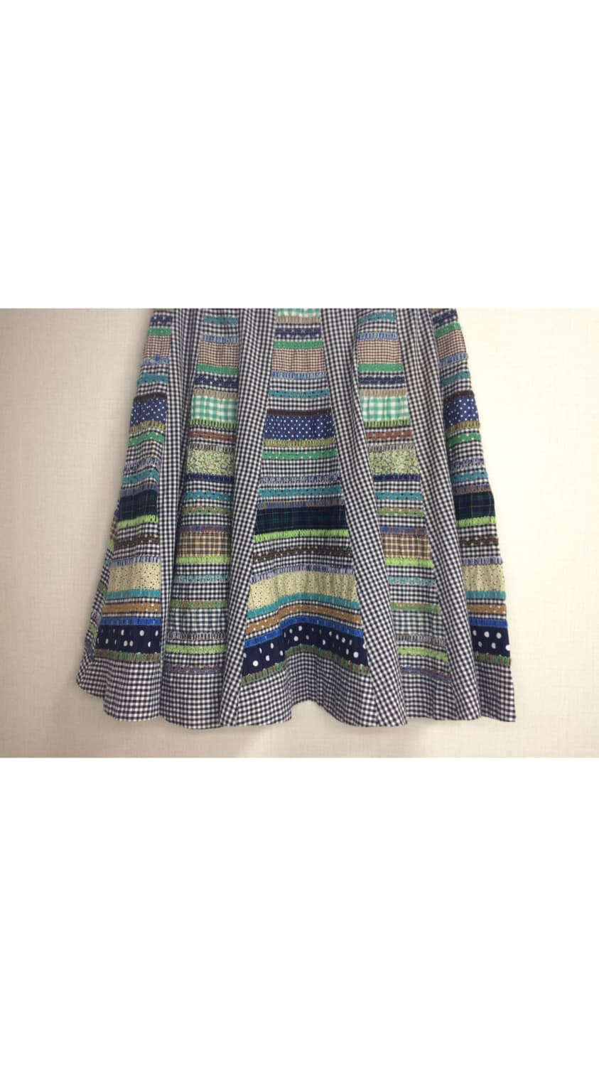 Ne-net 네넷냐 믹스 패치워크 스커트 상품이미지4